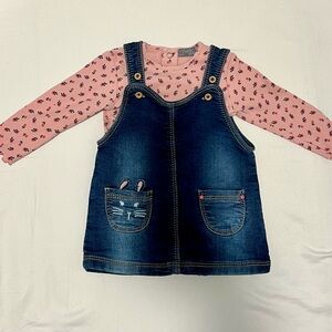 Baby Denim Dress - 3-6 months